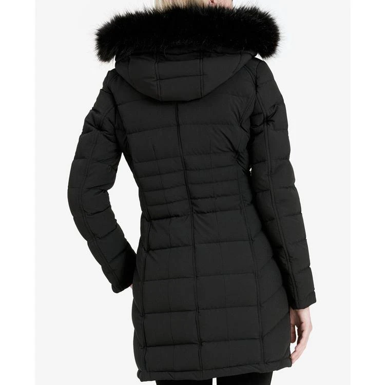 商品Calvin Klein|Faux-Fur-Trim Stretch Down Coat,价格¥1047,第2张图片详细描述