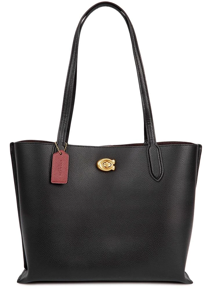 商品Coach|Willow black grained leather tote,价格¥3218,第1张图片