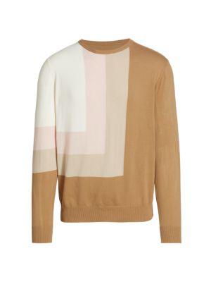 Intarsia Cotton Sweater商品第6张图片规格展示