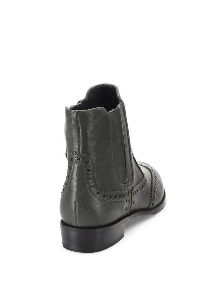 商品Stuart Weitzman|Wing It Leather Wing-Tip Ankle Boots,价格¥1494,第2张图片详细描述