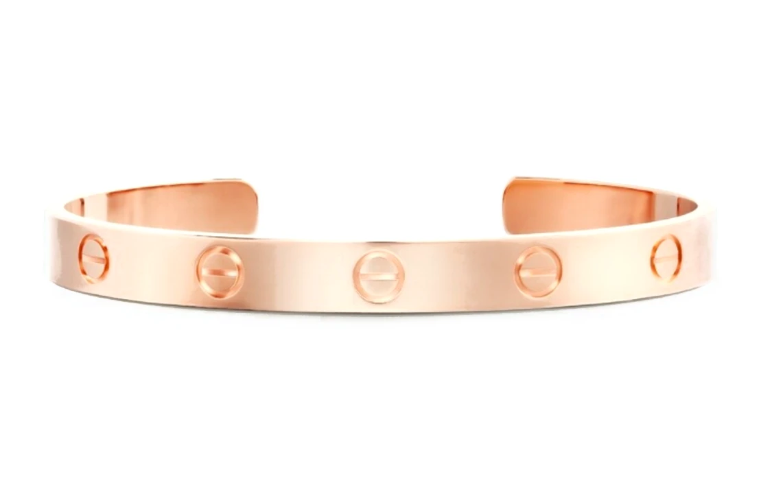 商品[国内直发] Cartier|CARTIER卡地亚 LOVE系列 开口 18K玫瑰金 手镯 男女同款情侣款,价格¥38142,第1张图片