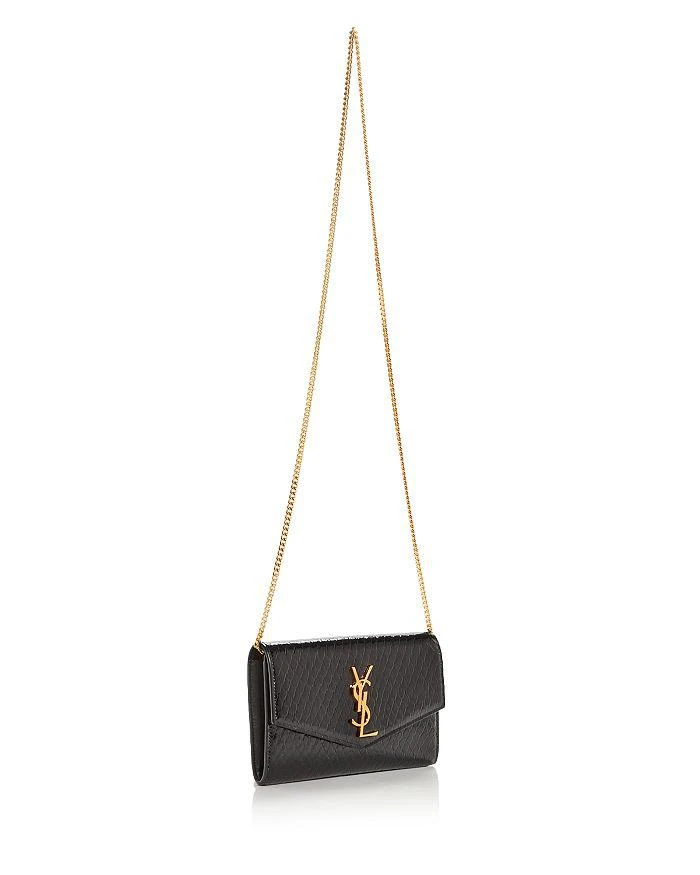 商品Yves Saint Laurent|Python Embossed Patent Leather Crossbody,价格¥9301,第3张图片详细描述