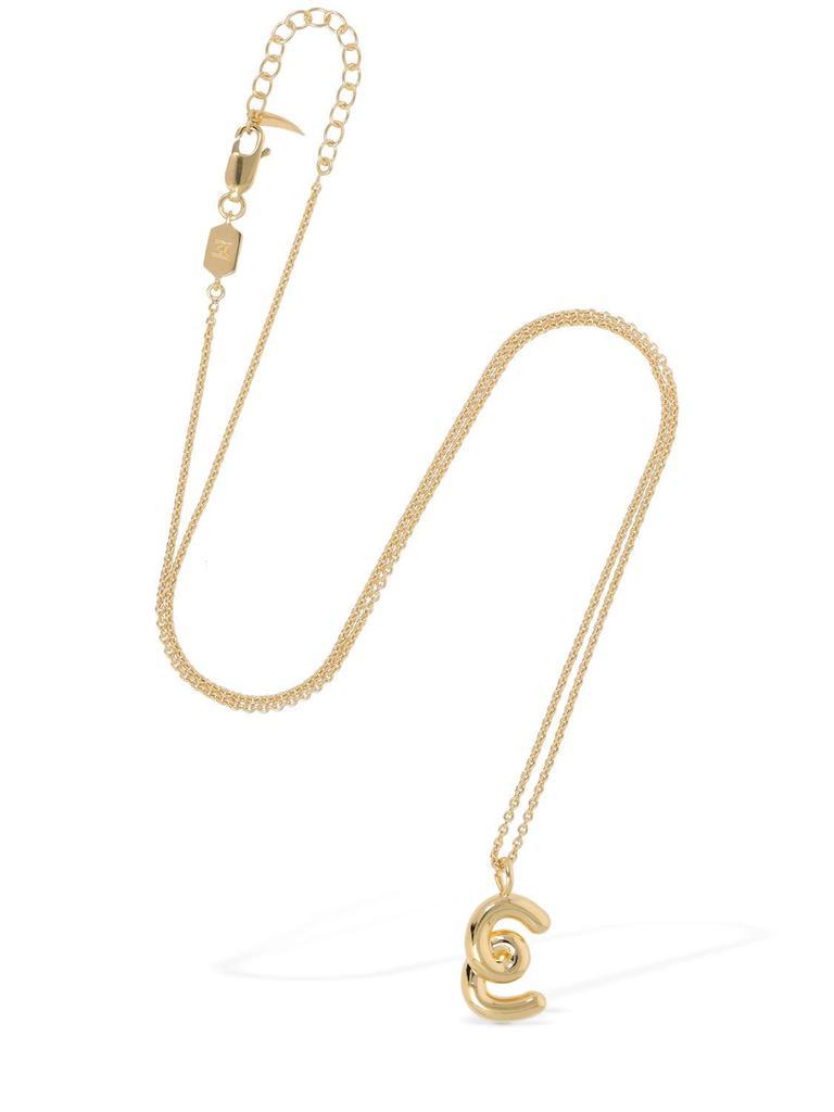 商品Missoma|Curvy Molten "e" Pendant Necklace,价格¥810,第4张图片详细描述