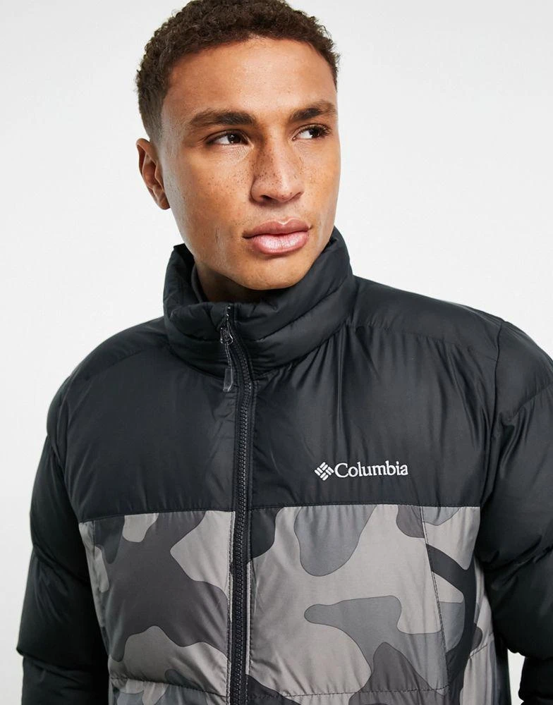 商品Columbia|Columbia Pike Lake puffer jacket in black camo,价格¥643,第3张图片详细描述
