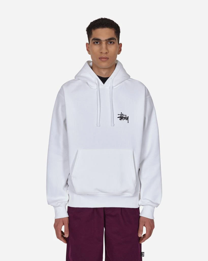 商品STUSSY|Basic Logo Hooded Sweatshirt White,价格¥925,第1张图片