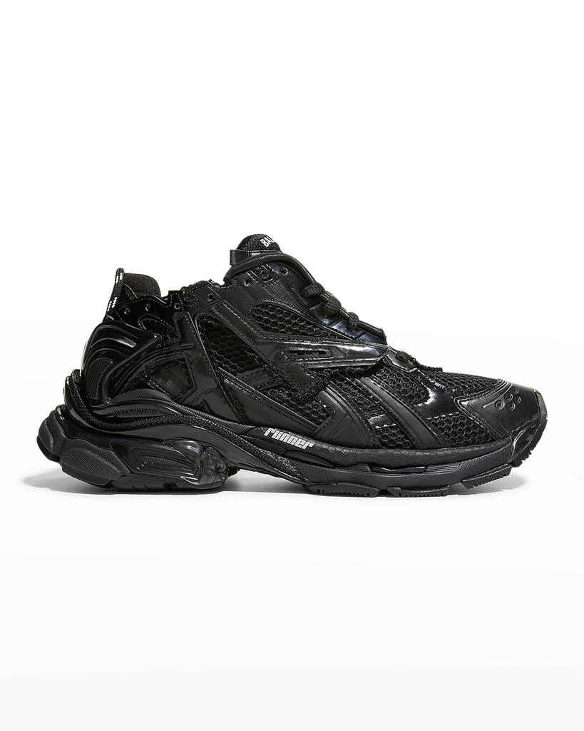 商品Balenciaga|Men's Runner Cage Mesh Sneakers, Noir,价格¥8875,第1张图片