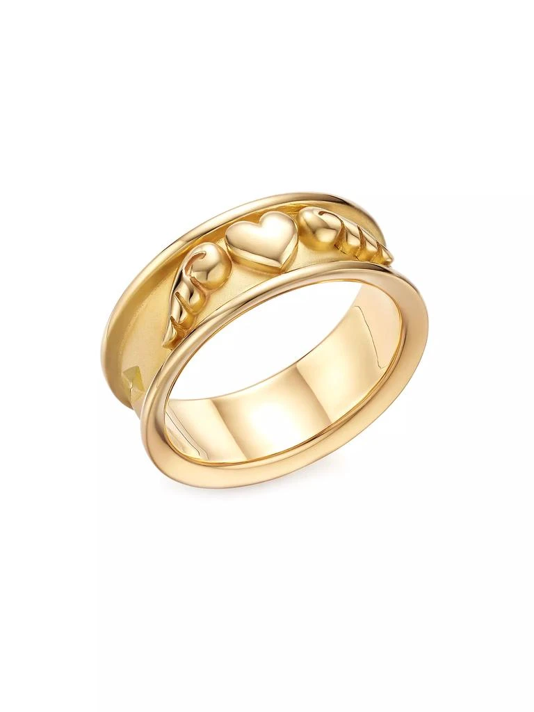 商品Temple St. Clair|Florence86 18K Yellow Gold Winged Heart Ring,价格¥20981,第1张图片