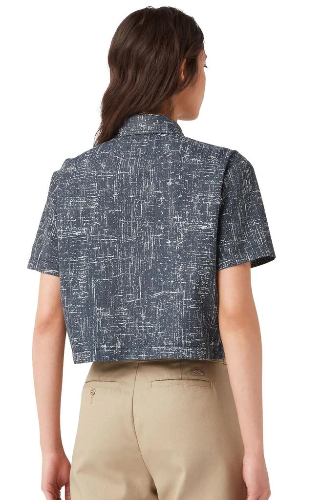 商品DICKIES|Cropped Work Shirt - Rinsed Navy Crosshatch,价格¥201-¥205,第2张图片详细描述