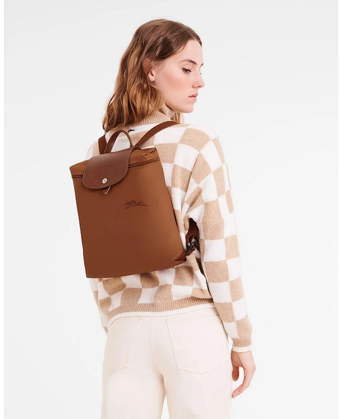 商品Longchamp|Le Pliage Green Medium Backpack,价格¥1092,第2张图片详细描述