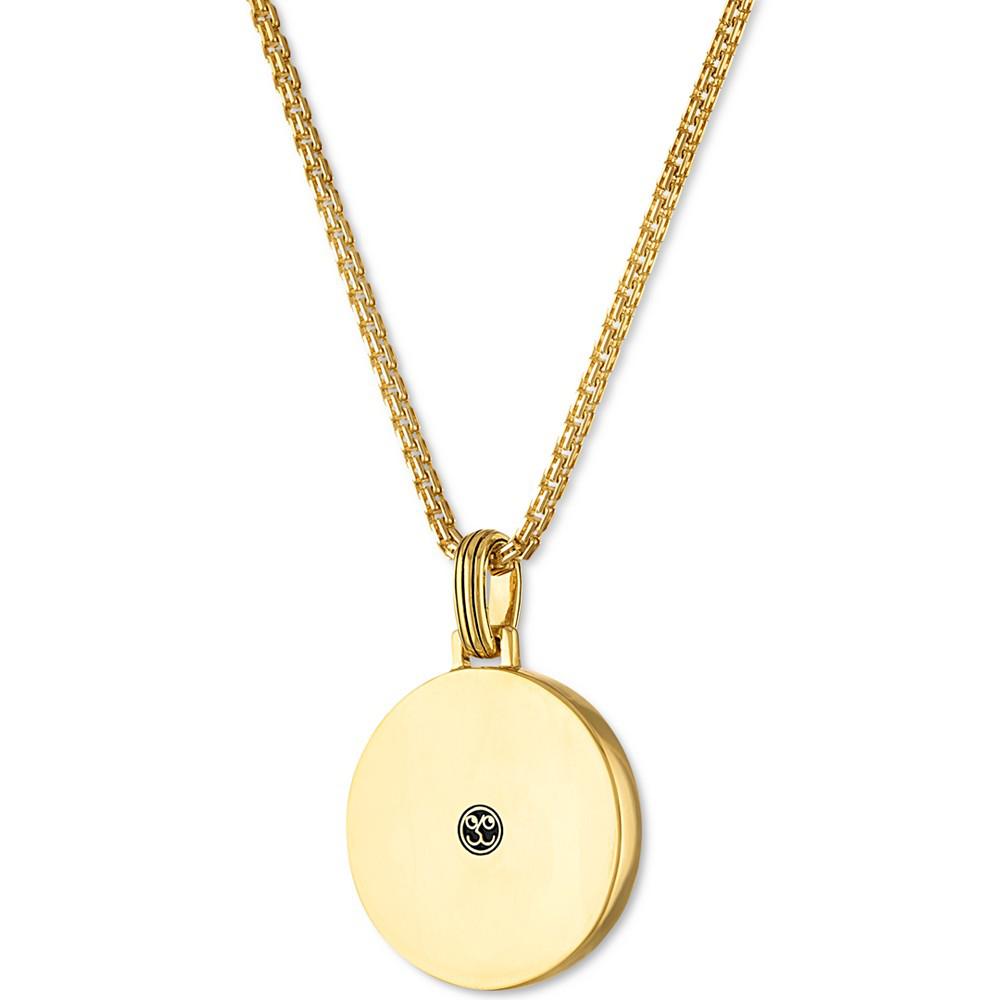 Two-Tone Zeus Amulet 24" Pendant Necklace in Sterling Silver & 18k Gold-Plated, Created for Macy's商品第2张图片规格展示