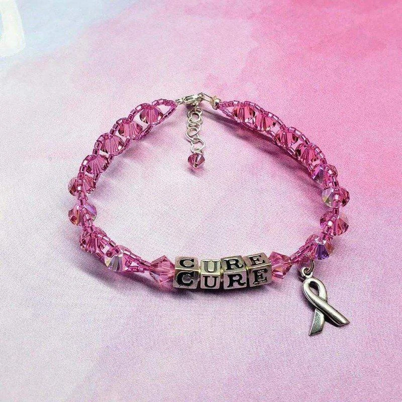 商品Alexa Martha Designs|Sparkly Pink Breast Cancer Awareness Bracelet,价格¥620,第2张图片详细描述