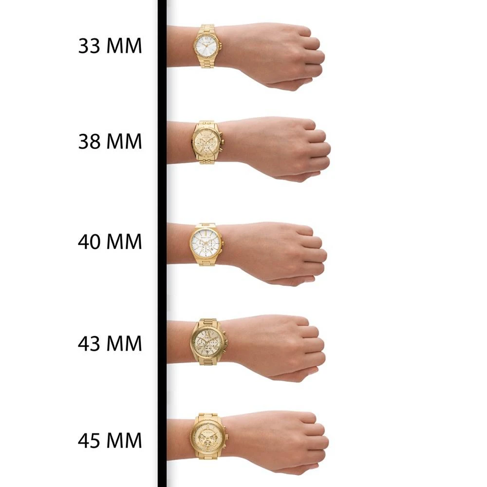 商品Michael Kors|Women's Lexington Three-Hand Rose Gold-Tone Stainless Steel Watch 26mm,价格¥1695,第4张图片详细描述
