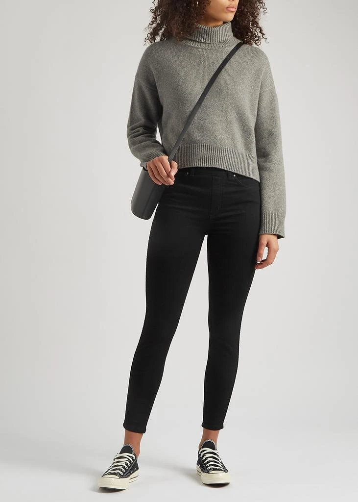 商品SPANX|Clean black stretch-denim leggings,价格¥1166,第4张图片详细描述