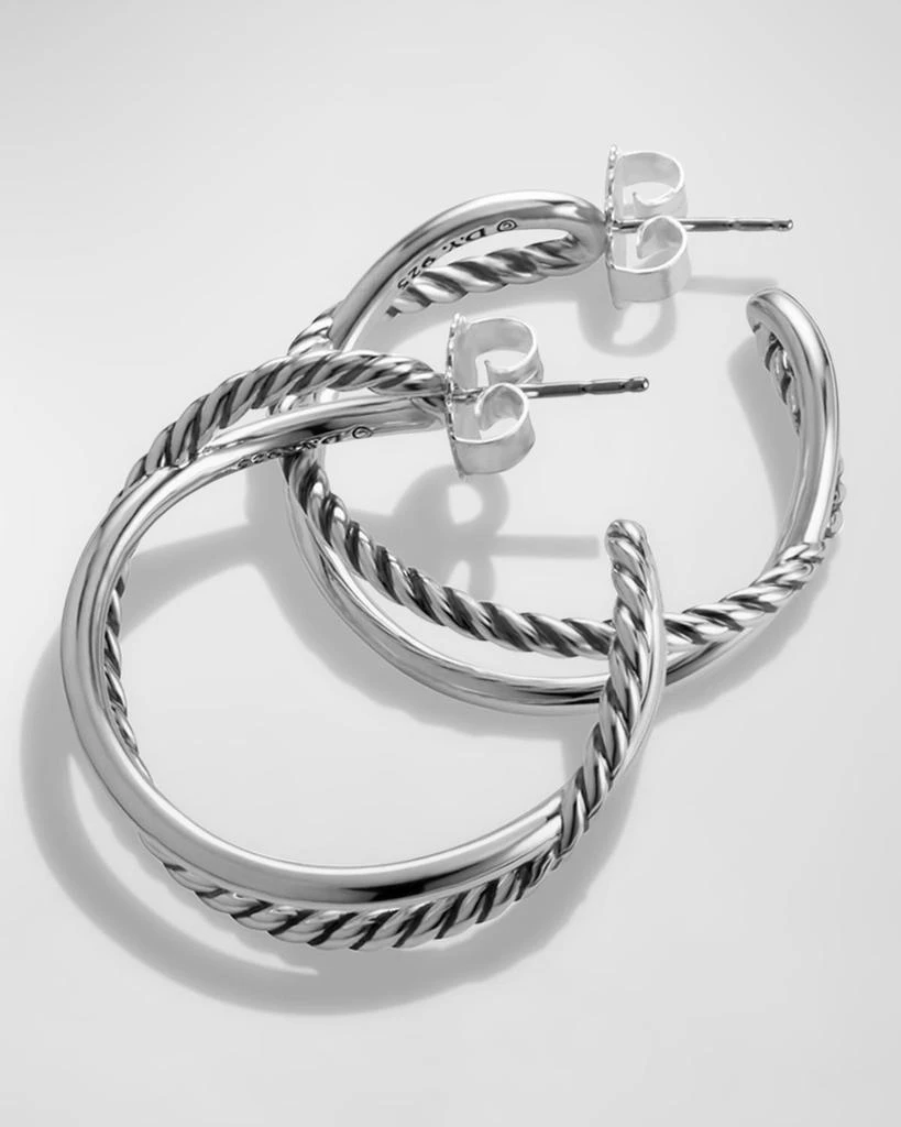 商品David Yurman|Crossover Hoop Earrings,价格¥3248,第3张图片详细描述