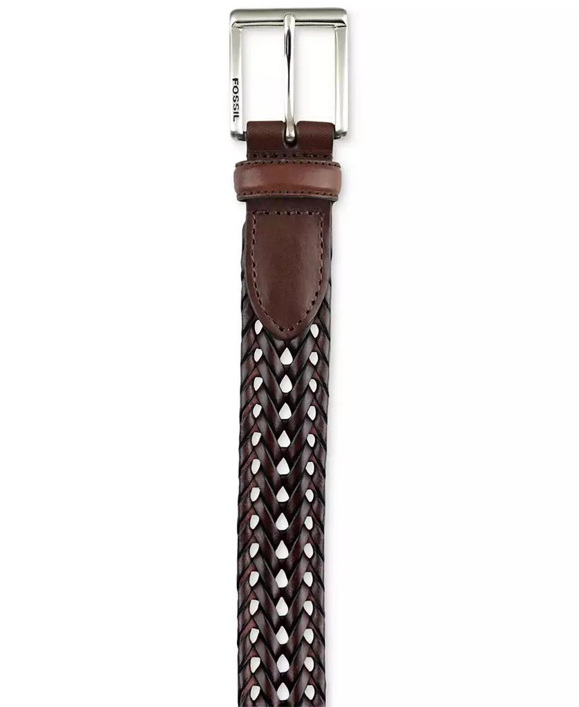 商品Fossil|Myles Braid Leather Belt,价格¥410,第2张图片详细描述