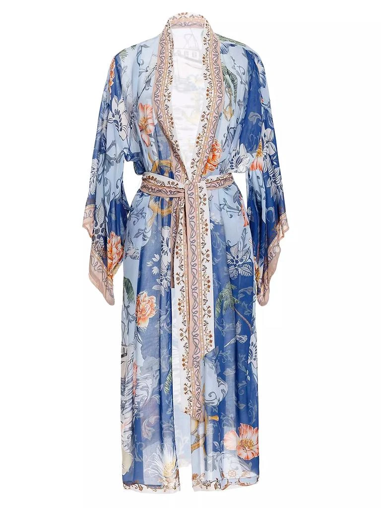 商品Agua Bendita|Debra Kai Floral Chiffon Robe,价格¥840,第1张图片