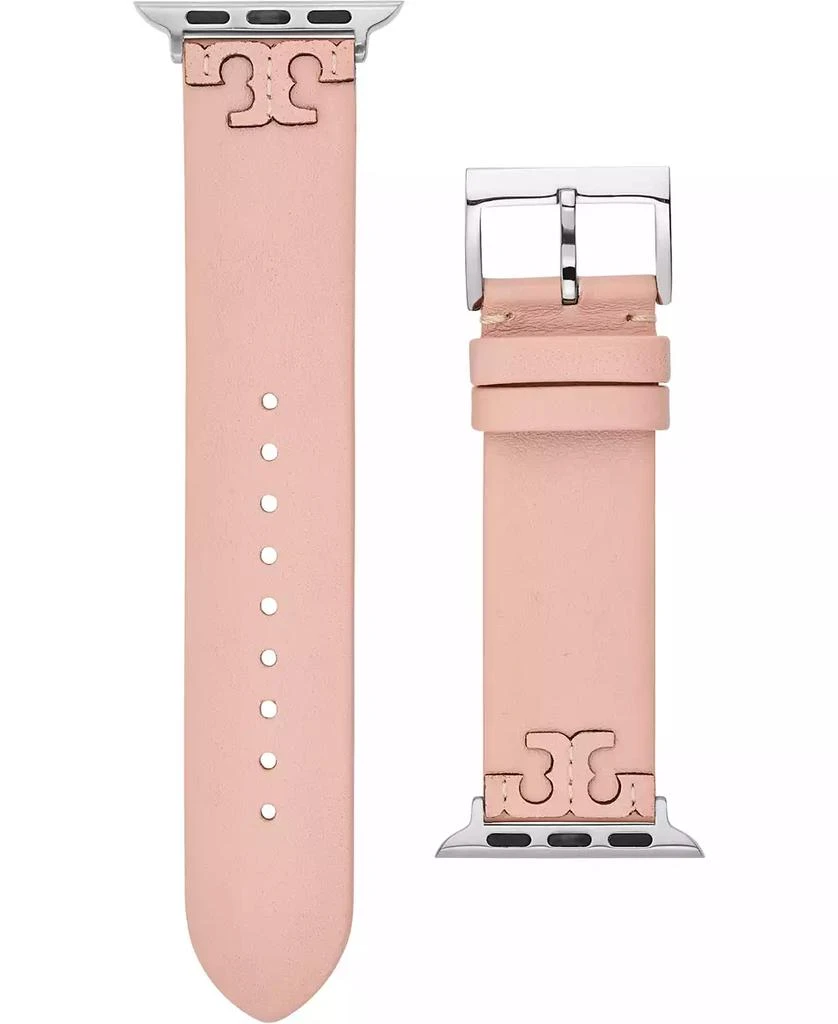 商品Tory Burch|Women's McGraw Blush Band For Apple Watch® Leather Strap 38mm/40mm,价格¥876,第1张图片