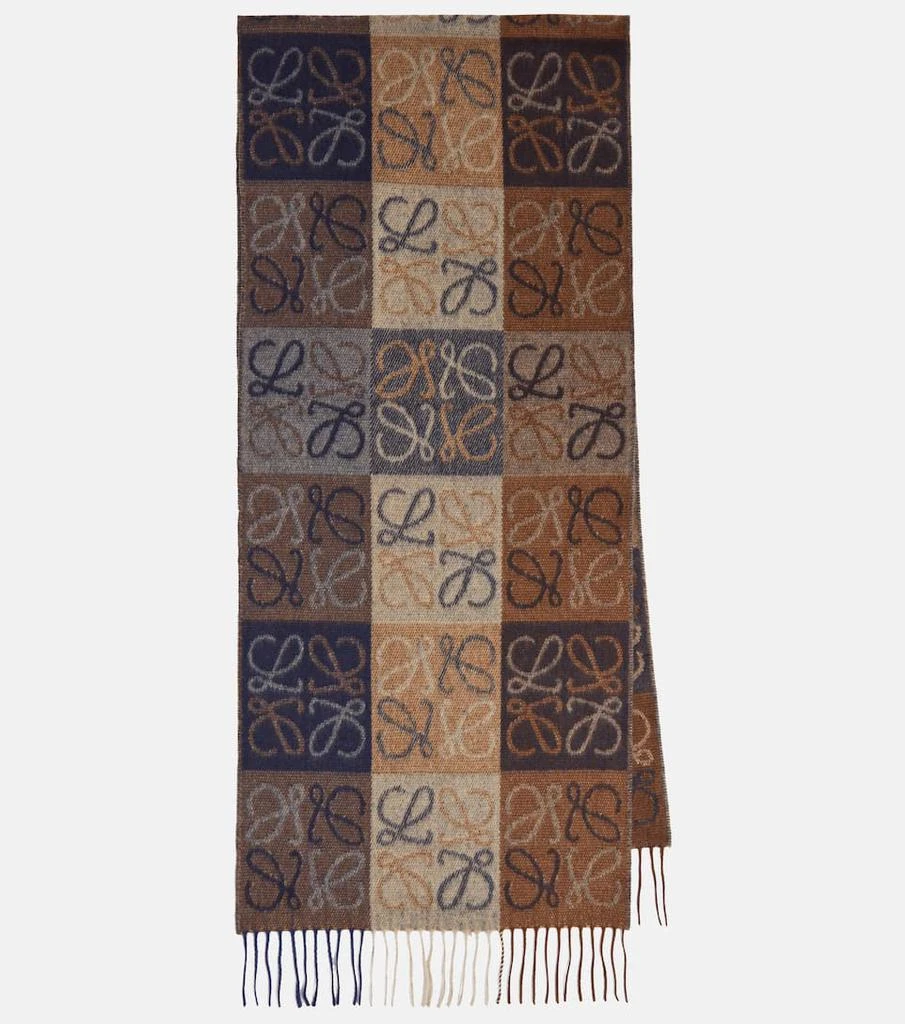 商品Loewe|Anagram intarsia wool-blend scarf,价格¥2797,第1张图片