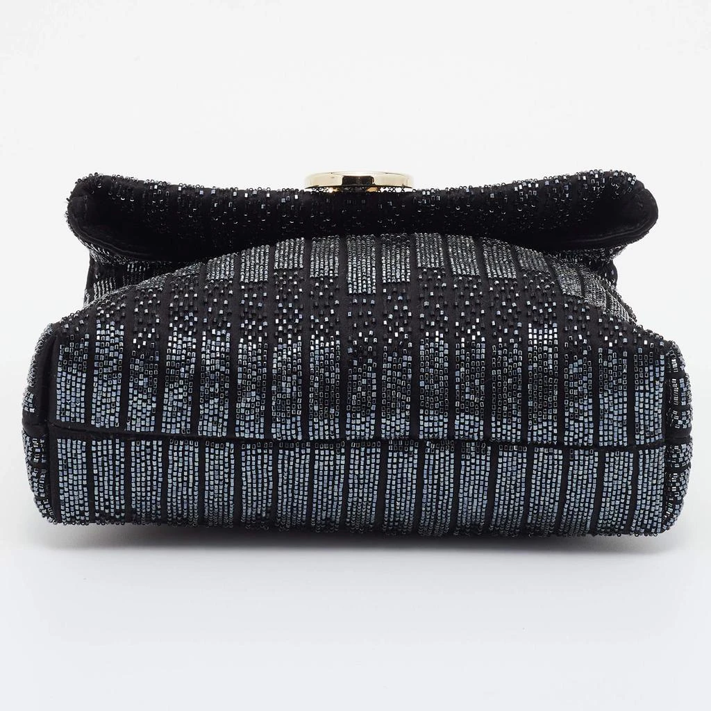 Bvlgari Black Satin Beads Embellished Monette Chain Shoulder Bag 商品
