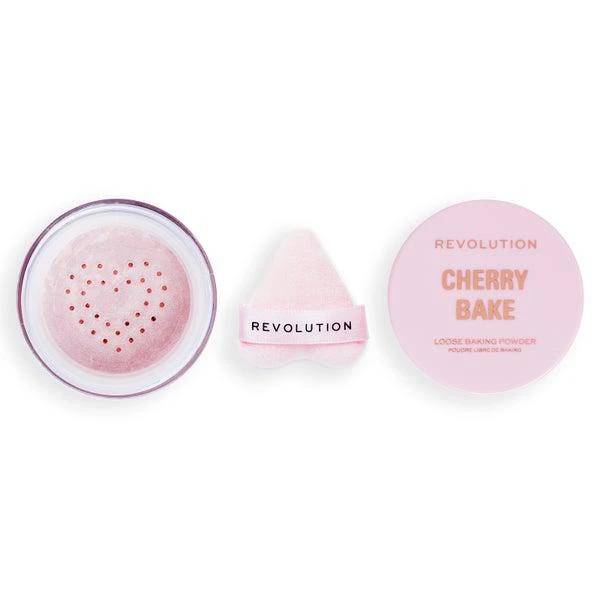 商品Makeup Revolution|Makeup Revolution Cherry Bake Loose Powder & Puff,价格¥68,第3张图片详细描述