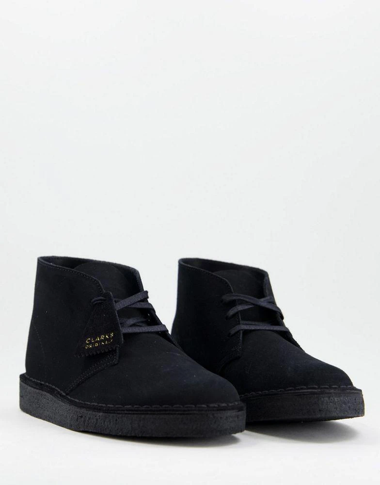 商品Clarks|Clarks Originals desert coal boots in black suede,价格¥817,第1张图片