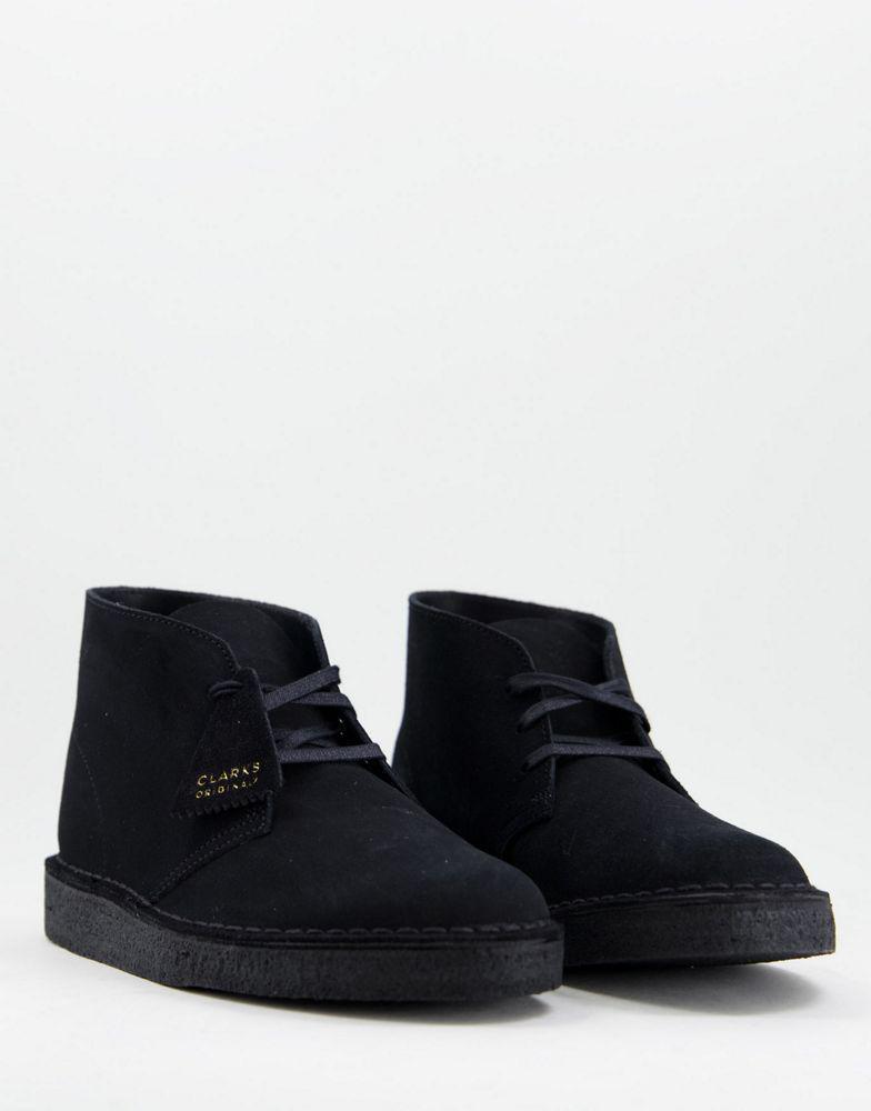 商品Clarks|Clarks Originals desert coal boots in black suede,价格¥782,第1张图片