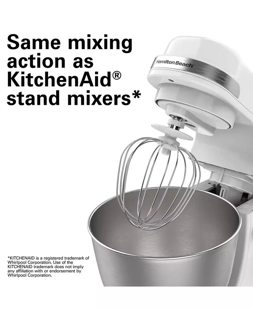 商品Hamilton Beach|7-Speed 4 Quart Stand Mixer, 300 Watts,价格¥814,第3张图片详细描述