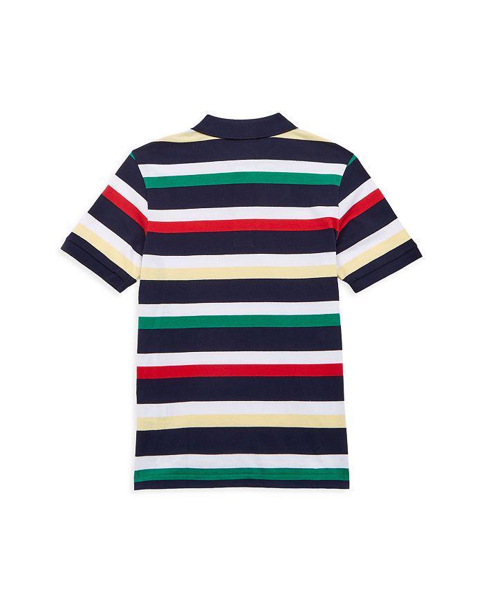 商品Lacoste|Boys' Striped Piqué Polo Shirt - Little Kid, Big Kid,价格¥265,第4张图片详细描述