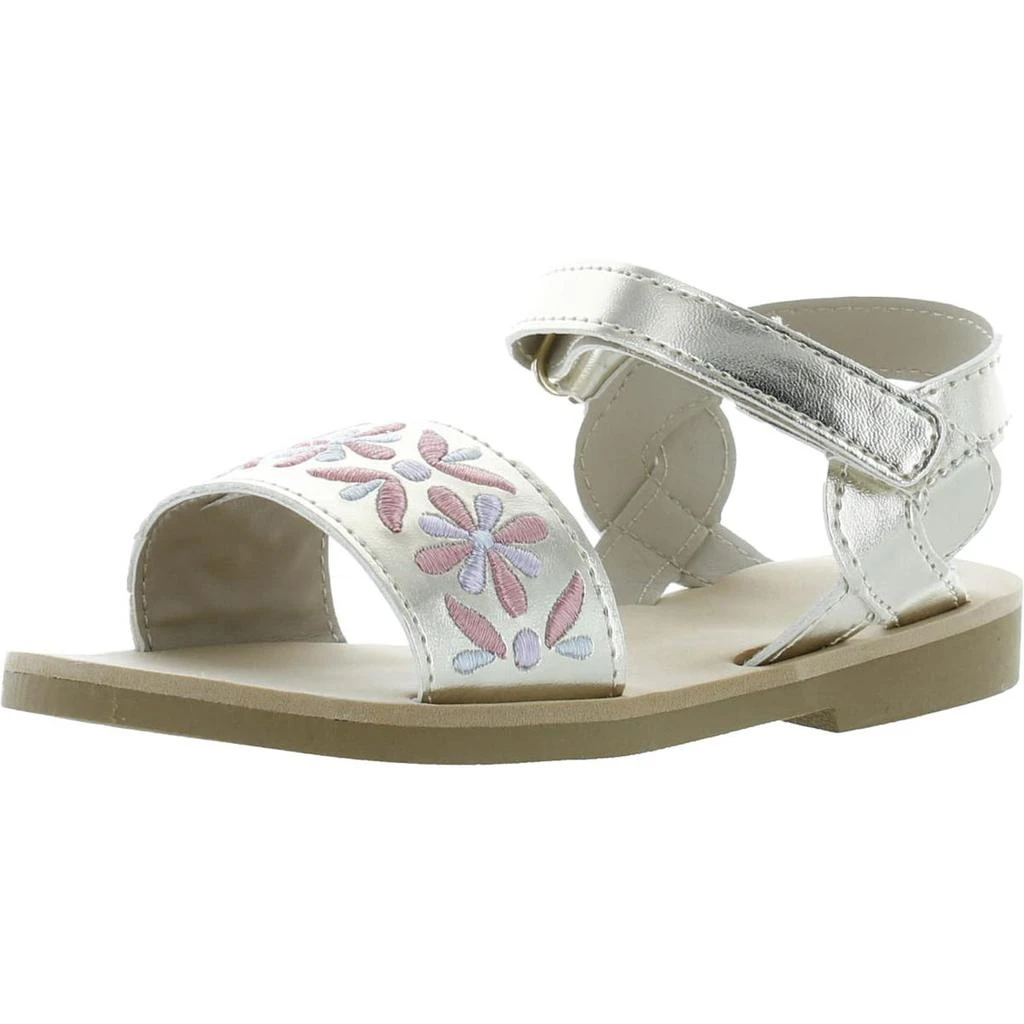 商品Baby Deer|Baby Deer Girls Metallic Ankle Strap Slingback Sandals,价格¥54,第1张图片
