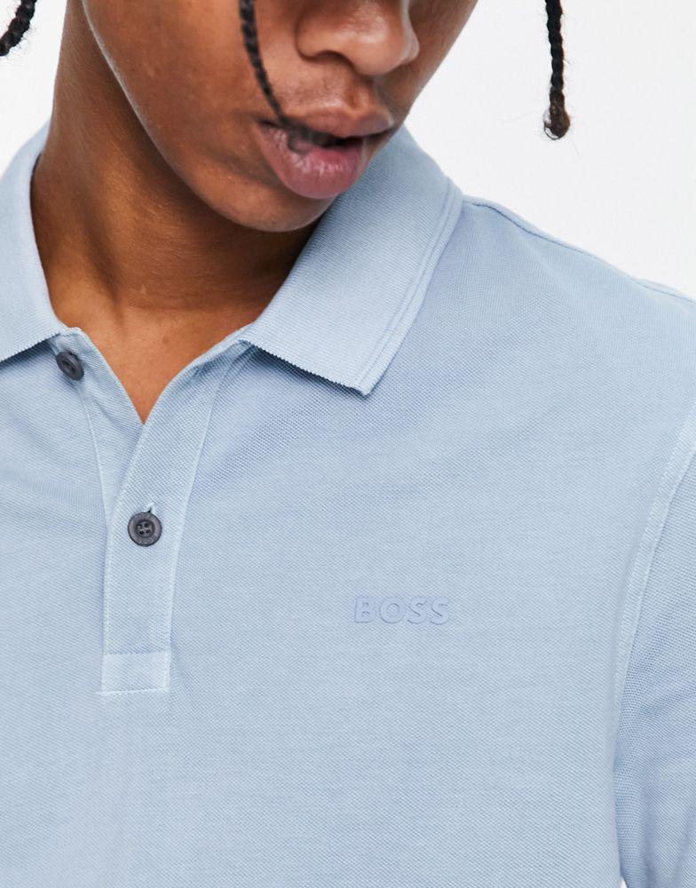 BOSS Casual Prime short sleeve polo in pastel blue商品第3张图片规格展示