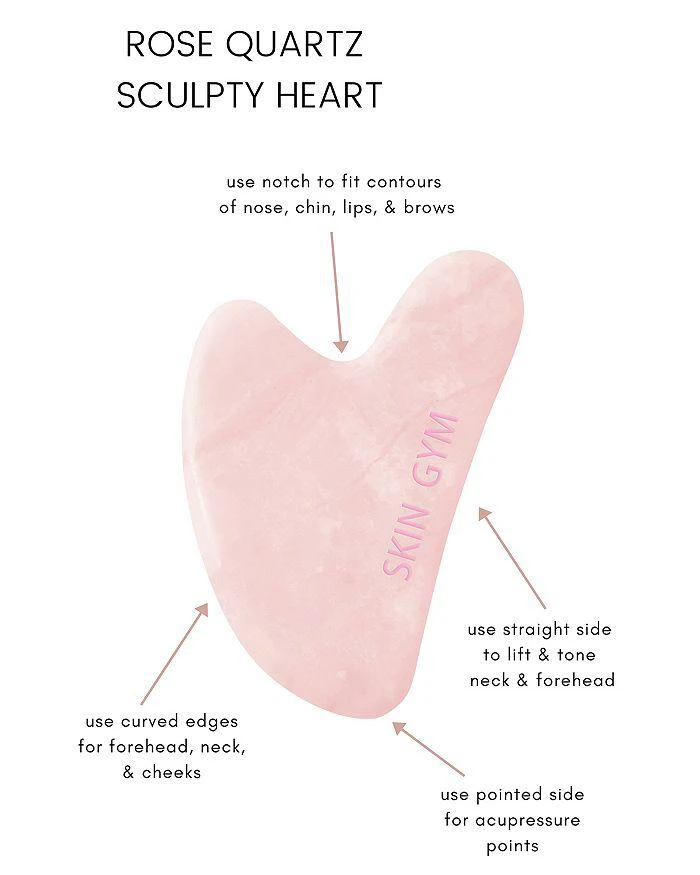 商品Skin Gym|Rose Quartz Crystal Sculpty Heart Gua Sha Tool,价格¥239,第5张图片详细描述