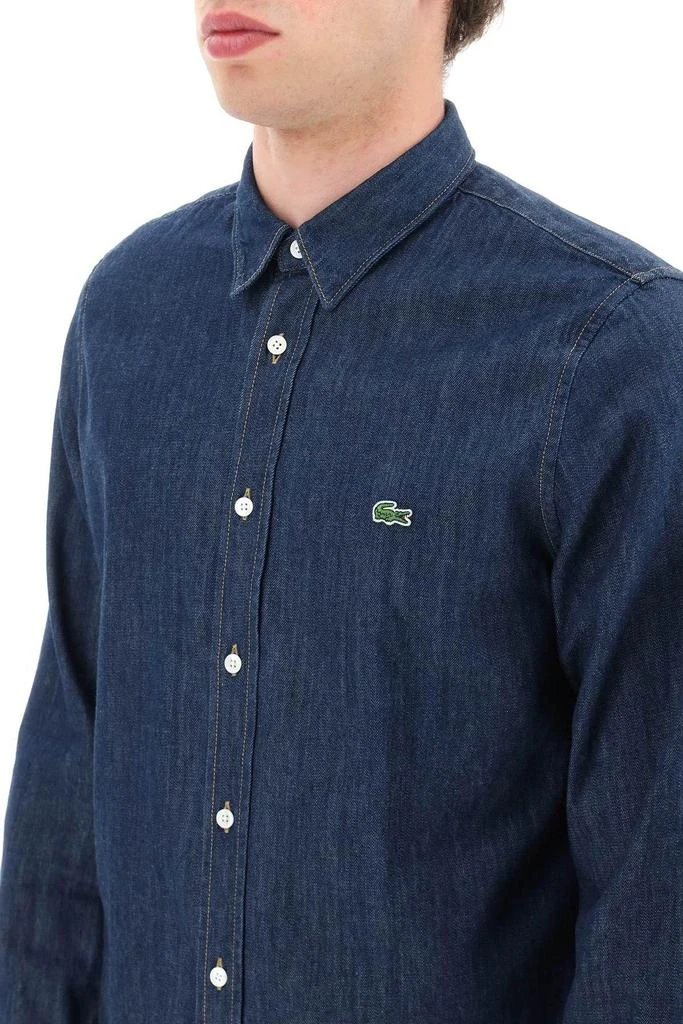 商品Lacoste|REGULAR FIT SHIRT IN ORGANIC COTTON DENIM,价格¥532,第5张图片详细描述