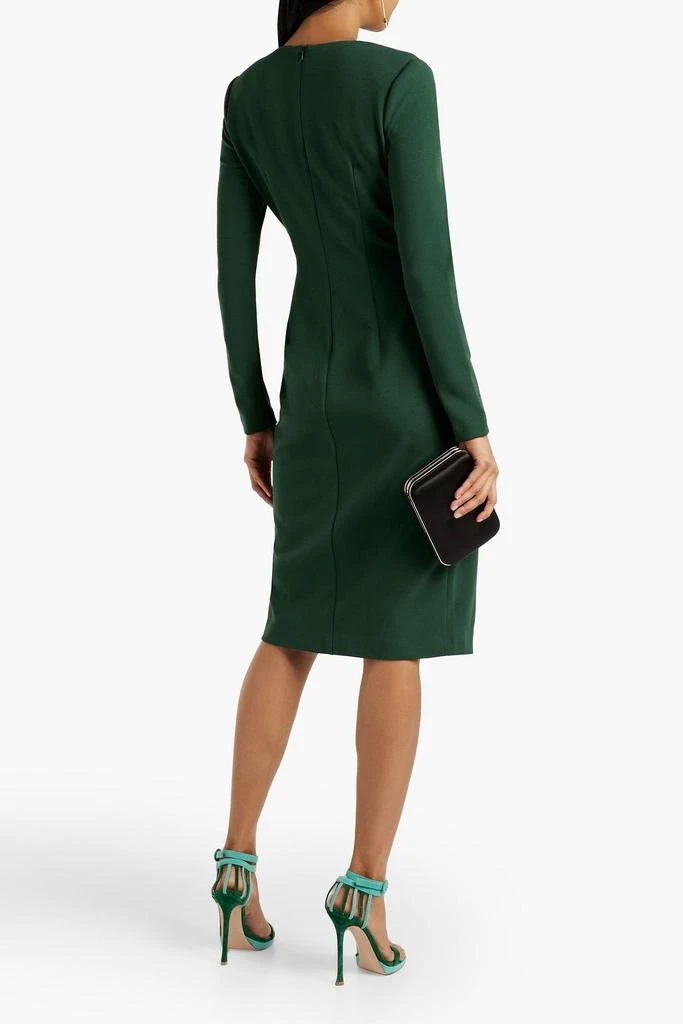 商品Badgley Mischka|Wrap-effect gathered jersey dress,价格¥1823,第3张图片详细描述