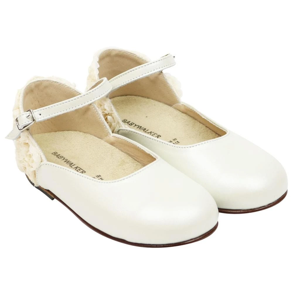 商品Babywalker|Ivory Flower Detail Shoes,价格¥391,第2张图片详细描述