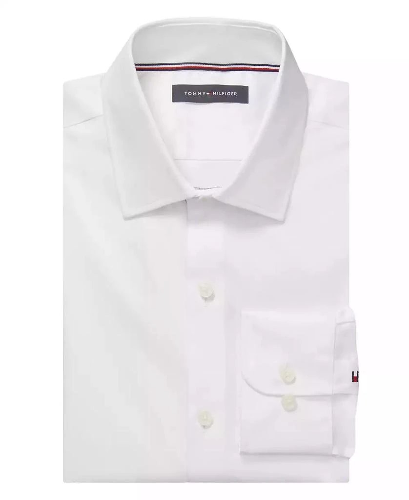 商品Tommy Hilfiger|男式 TH Flex 修身防皱弹力斜纹正装衬衫,价格¥323,第3张图片详细描述