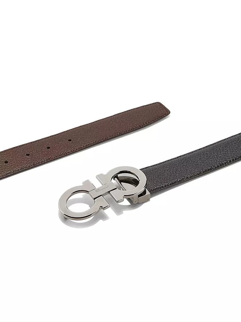 商品Salvatore Ferragamo|Adjustable & Reversible Double Gancini Buckle Belt,价格¥4124,第3张图片详细描述