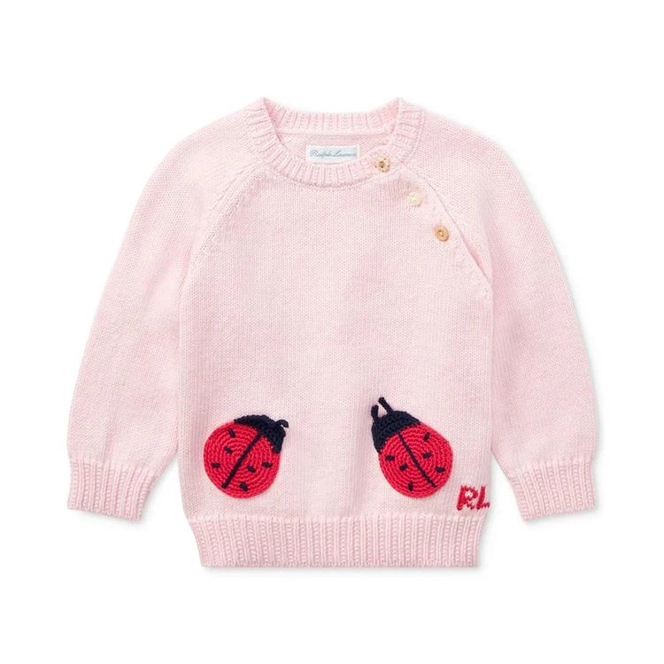 商品Ralph Lauren|Ralph Lauren Cotton Sweater, Baby Girls,价格¥331,第1张图片