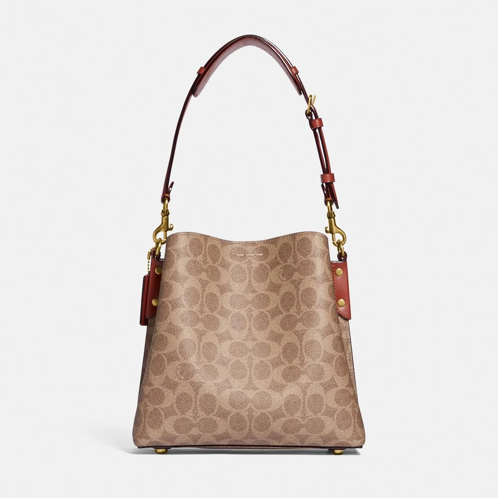 Coach Willow Signature Coated-Canvas Leather Bag 商品