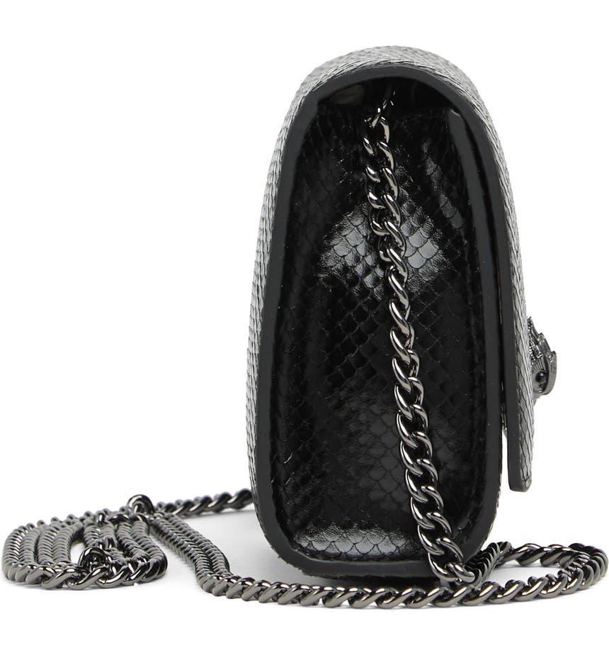 商品Kurt Geiger|Shoreditch Snakeskin Embossed Leather Shoulder Bag,价格¥1041,第6张图片详细描述