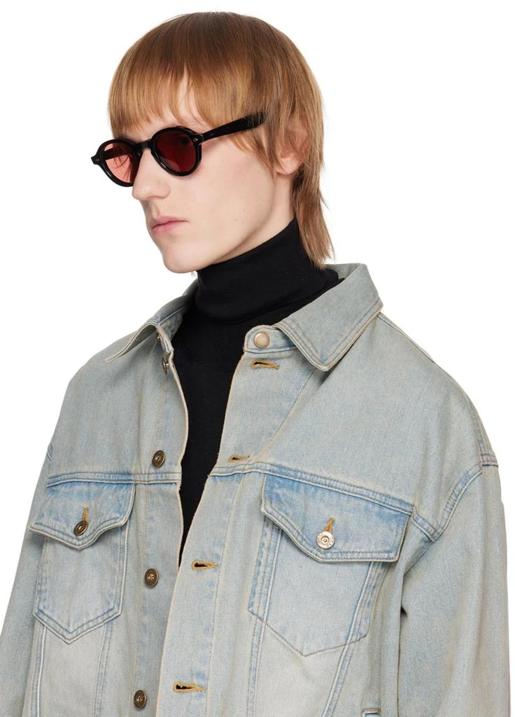 商品GARRETT LEIGHT|Black Flipper Sunglasses,价格¥2114,第4张图片详细描述