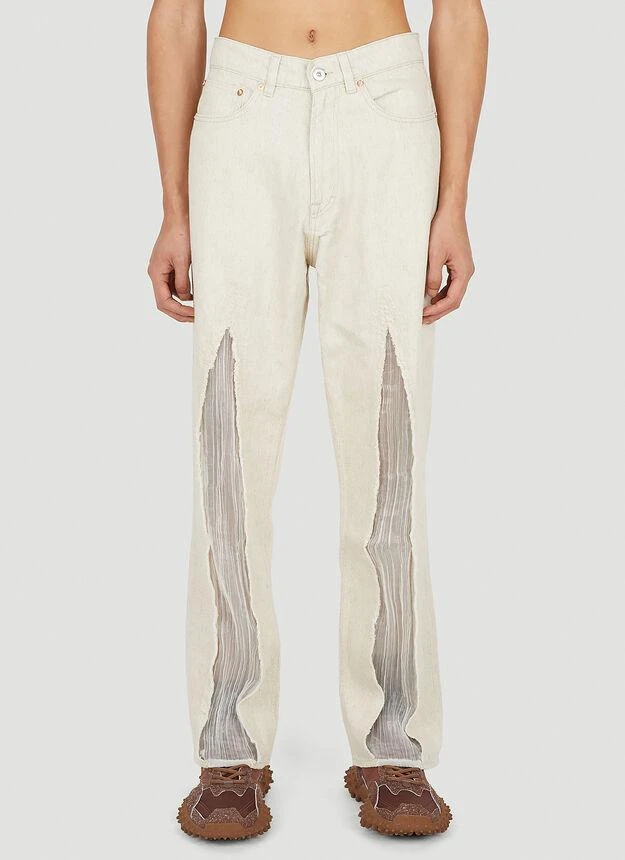 商品Our Legacy|Third Cut Slash Jeans in White,价格¥4073,第1张图片