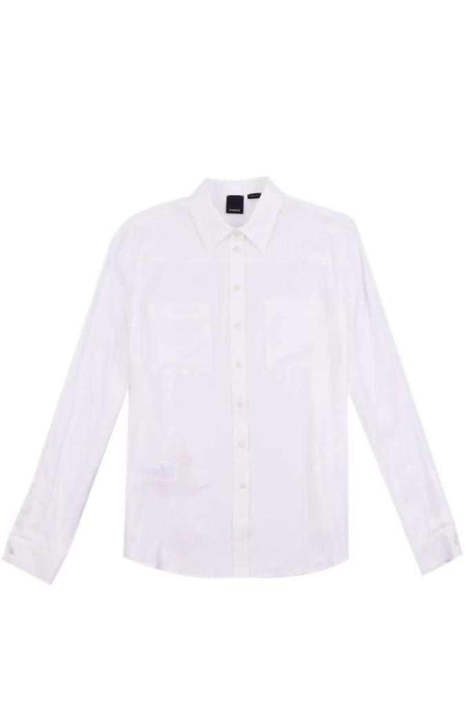 商品PINKO|Pinko White Shirt With Pockets,价格¥1375,第1张图片