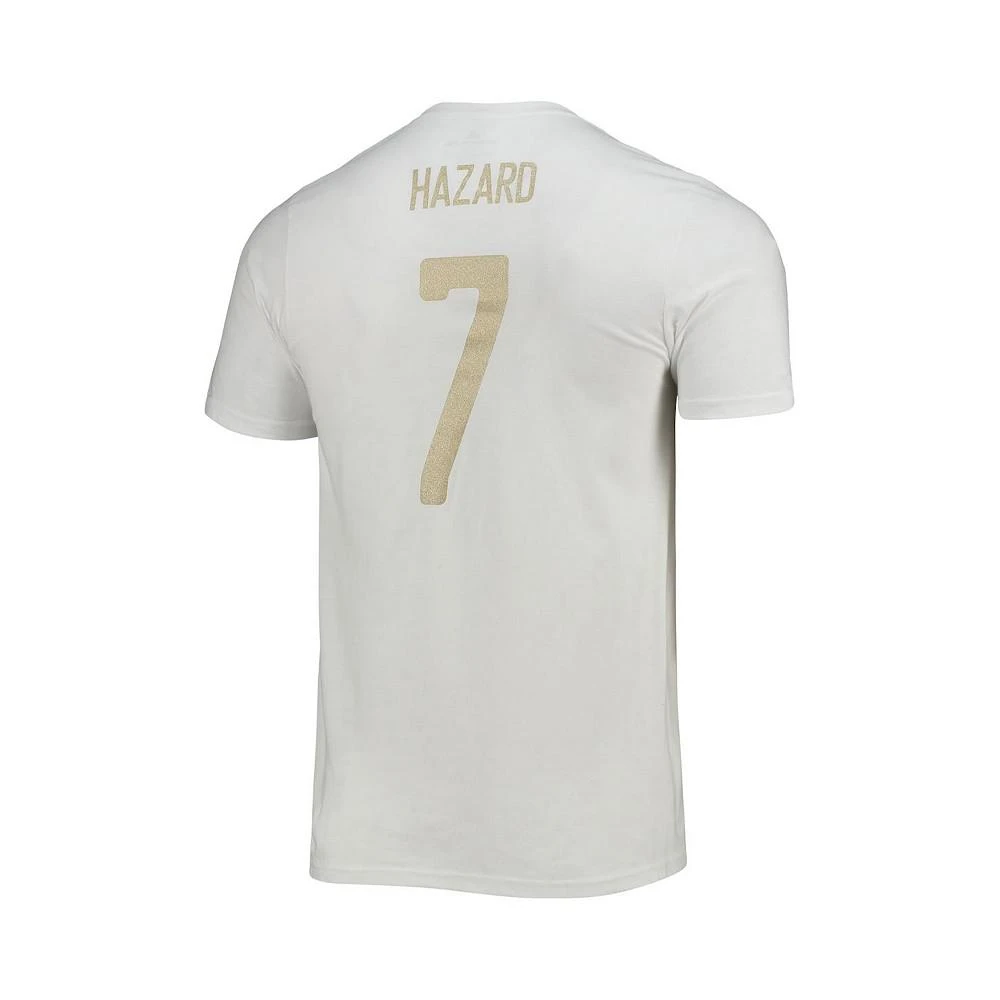 商品Adidas|Men's Eden Hazard White Real Madrid Amplifier Name and Number T-shirt,价格¥226,第3张图片详细描述