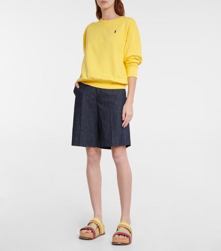 商品Ralph Lauren|Cotton-blend fleece sweatshirt,价格¥716,第4张图片详细描述