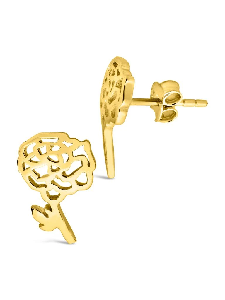 商品Sterling Forever|Sterling Silver Birth Flower Earring Studs - October,价格¥209,第3张图片详细描述