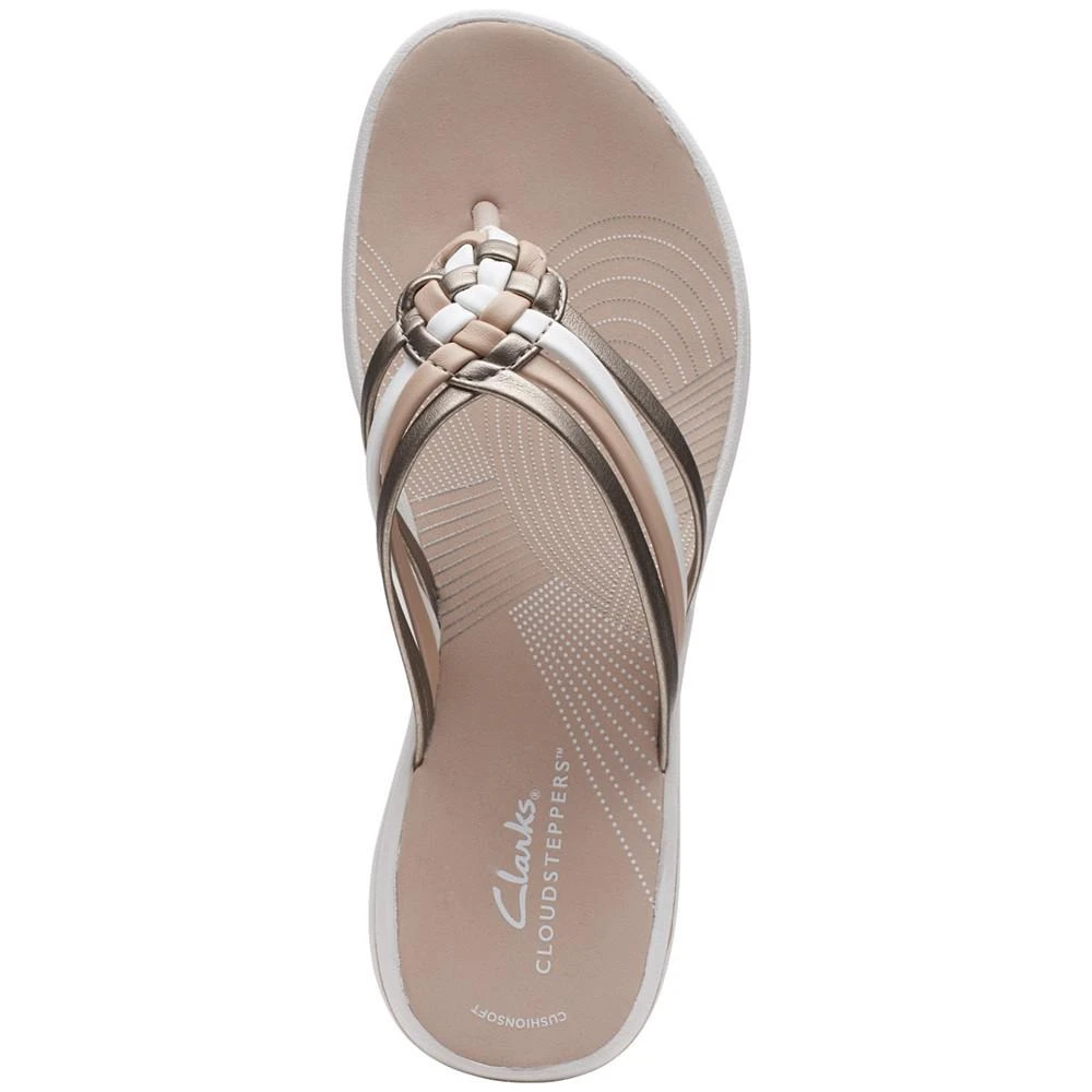 商品Clarks|Women's Breeze Coral Thong Sandals,价格¥407,第4张图片详细描述