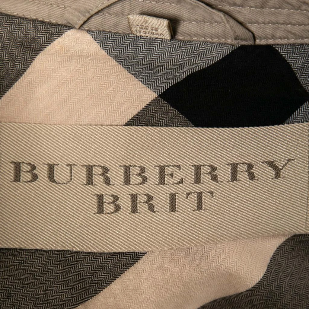 商品[二手商品] Burberry|Burberry Brit Beige Cotton Belted Trench Coat S,价格¥2368,第4张图片详细描述