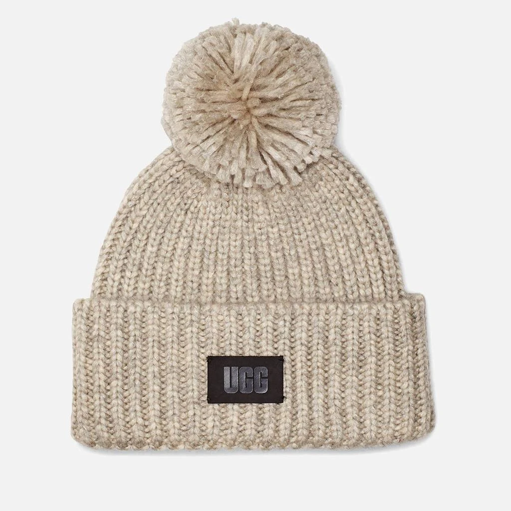 商品UGG|UGG Airy Pom-Pom Rib-Knitted Beanie,价格¥523,第1张图片