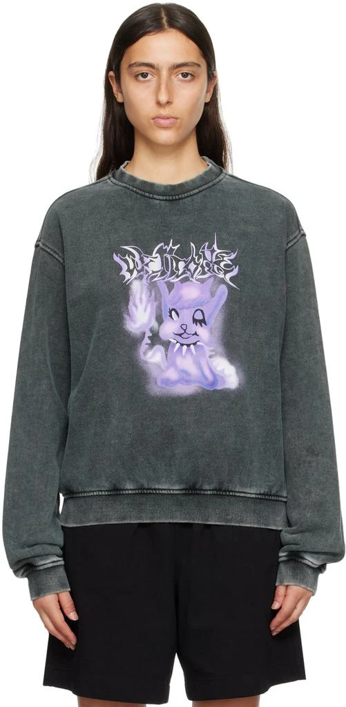 商品We11done|Black Faded Sweatshirt,价格¥1349,第1张图片