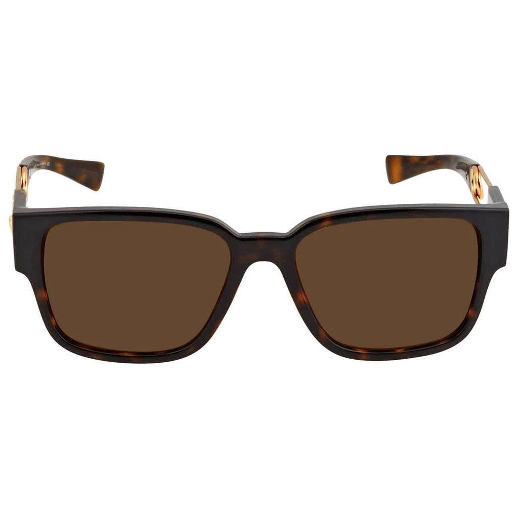 商品Versace|Versace Brown Rectangular Mens Sunglasses VE4412 108/73 57,价格¥1130,第1张图片